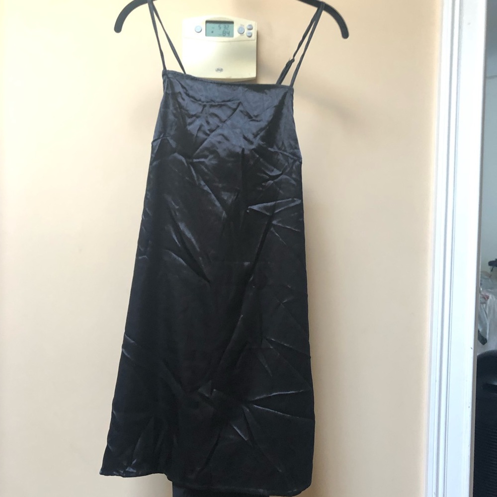 Black Satin Dress